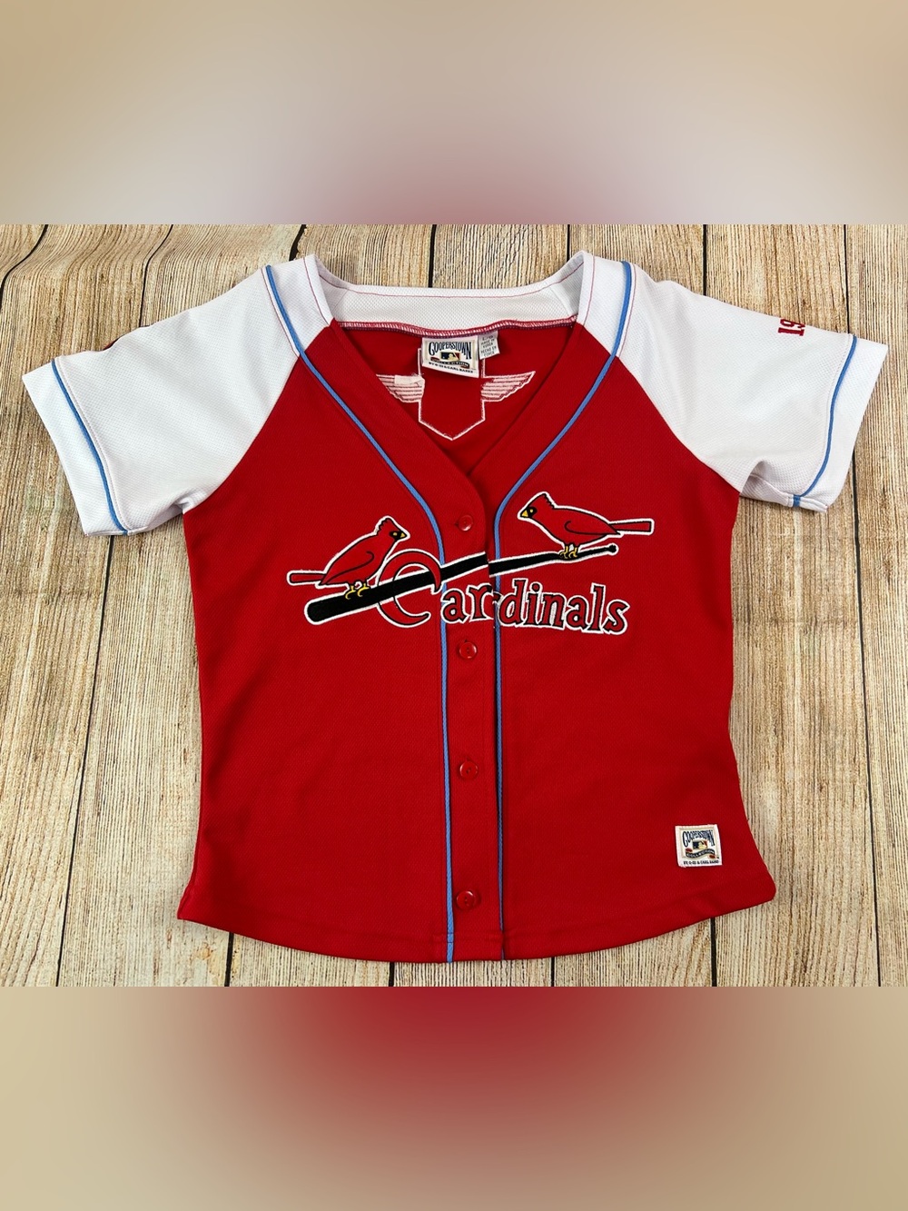 St Louis Cardinals Baseball Cooperstown Collection Jersey Red Size Youth Large